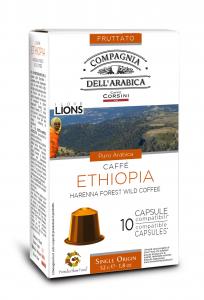  Ethiopia Single Origin , Slow Food 100% Arabica Coffee, Capsule Nespresso Compatible